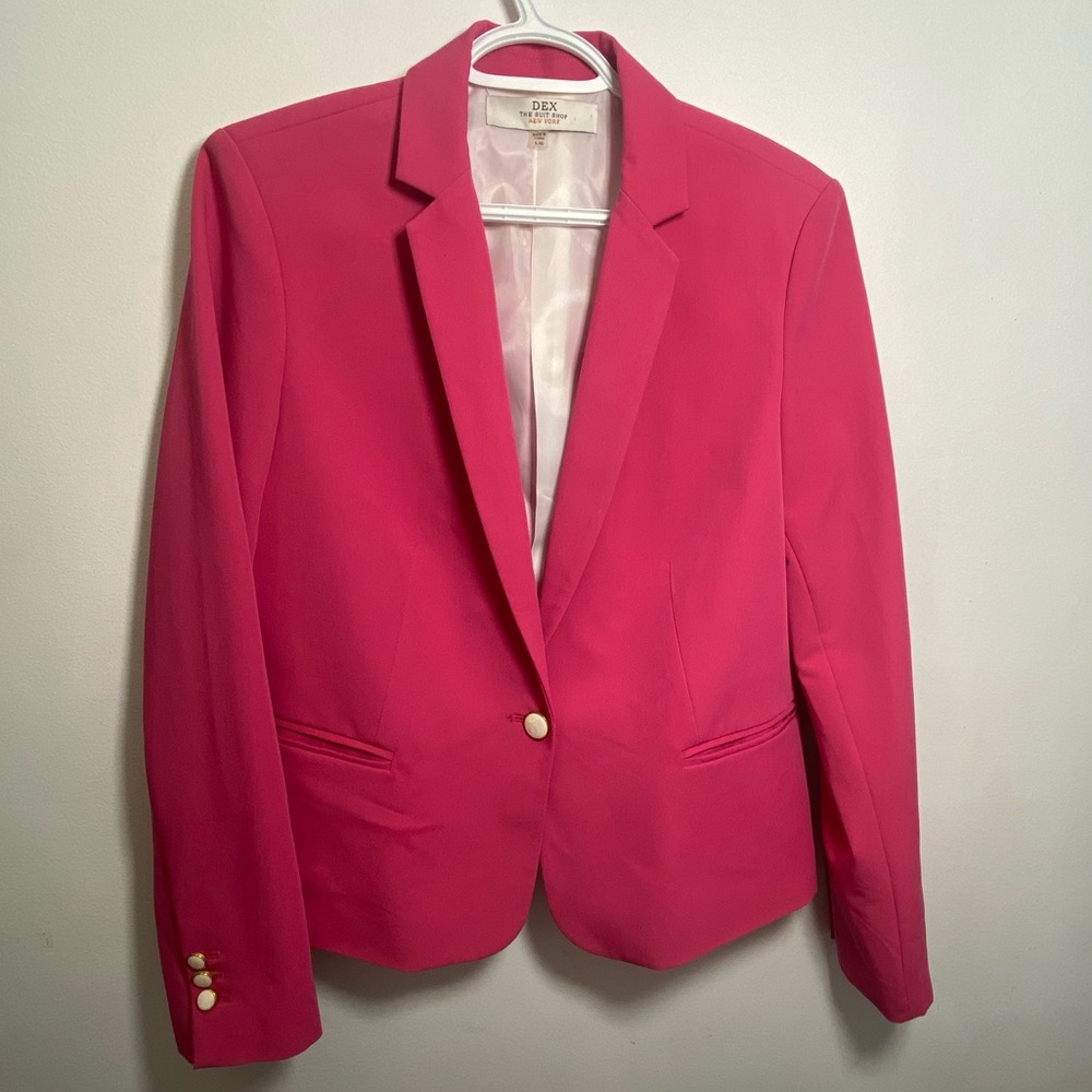 Dex Women’s Size L Suit Shop Pink Blazer